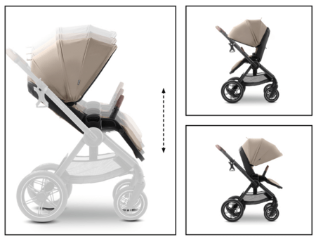 HAUCK universaalne käru COMFORT N CARE AIR SET, Mocha, 165553 