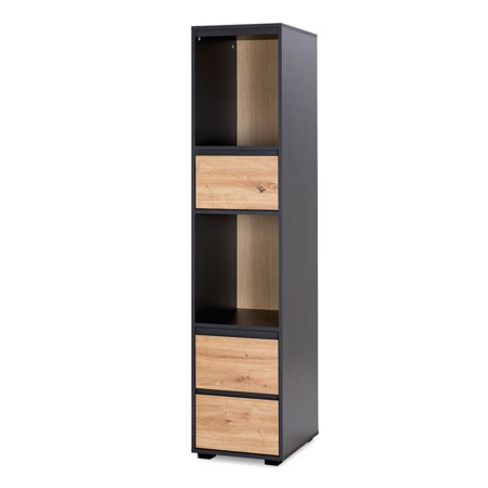 LITTLE SKY by KLUPŚ riiul DALIA, Anthracite/Oak 