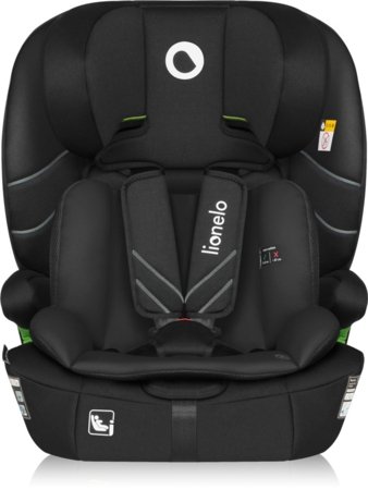 LIONELO turvatool LEVI FIX I-SIZE, Black carbon, 76-150 cm. 