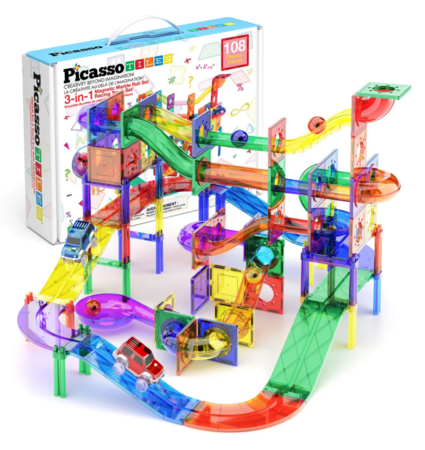 PICASSO TILES Magnetiline konstruktor 2in1 komplekt 108 osa, PTG108 