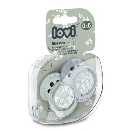 LOVI dünaamilised silikoon lutid, Blossom Blue, 0-6m, 2 tk., 22/921newboy 
