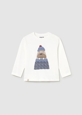MAYORAL pikkade varrukatega t-särk, cream, 2.070-65 