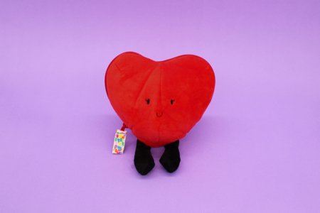 FLIPETZ pehme mänguasi - roos südames, Poppy red, 80400 