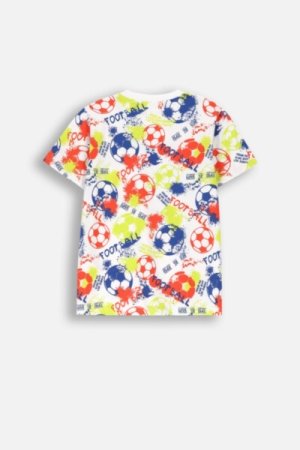 COCCODRILLO short sleeved t-shirt EVERYDAY BOY A, multicoloured, ZC4143215VBA-022-152, 152 cm 