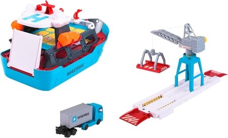 DICKIE TOYS creatix logistika kaubaveoks Laev+1 sõiduk, 212050039 