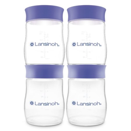 LANSINOH rinnapiima säilituspudelid, 4 × 160 ml, 20517 