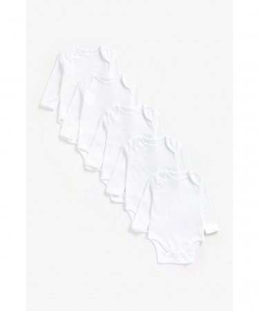 MOTHERCARE pikkade varrukatega bodi, 5 tk., KA048 852650