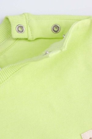 COCCODRILLO lühikeste varrukatega t-särk SMILE BOY NEWBORN, roheline, ZC4143102SBN-011-086, 86 cm 