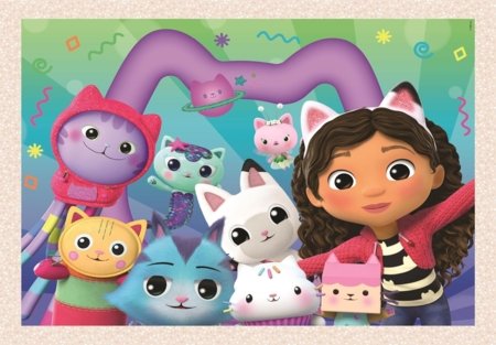 CLEMENTONI GABBY'S DOLLHOUSE pusle, 4in1, 21752 