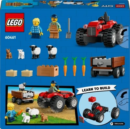 60461 LEGO® City Great Vehicles Punane farmitraktor haagise ja lambaga 