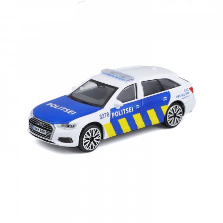 BBURAGO 1:43 automodel Audi A6 Avant Eesti politseiauto, 18-30415EE 18-30415EE