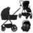LIONELO universaalne käru MERIL 3in1, Black onyx 