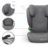KINDERKRAFT turvatool JUNIOR FIX 2 PLUS, 100-150 cm., Grey, KCJUFI20GRYPL0N 