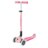 GLOBBER tõukeratas Go Up Deluxe Lights, pastellroosa, 748-710 