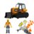 CAT ehitusmasin tarvikutega Workforce, assortii., 83454 
