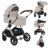 LIONELO universaalne käru LAYLA 2in1, Beige sand, LO-LAYLA 2IN1 