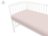 MIMINU voodilina kummiga, 140x70 cm., Powdery pink 