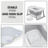 HAUCK kokkupandav vann WASH N FOLD L, White/Stone, 727041 