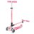 GLOBBER tõukeratas Go Up Deluxe Lights, pastellroosa, 748-710 