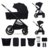 KINDERKRAFT universaalne käru 2IN1 NEA 2.0, midnight black, KSNEA002BLK2000 