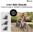 HAUCK käru/jalgrattahaagis 2 lapsele BIKE N WALK DUO, Light grey, 515082 