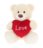 KEEL TOYS pehme karu südamega 20cm., SV3485 