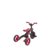 GLOBBER kolmerattaline jalgratas Explorer Trike Foldable 4 In 1, punane, 732-102 