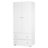 KLUPŚ kahe uksega kapp KAROLINA, White/Pine 