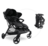 HAUCK jalutuskäru kaksikutele SWIFT X DUO, Black, 500040 