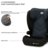 KINDERKRAFT turvatool I-SPARK 2 PLUS I-SIZE, 100-150 cm., Black, KCISPA02BLKPL00 