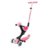 GLOBBER tõukeratas Go Up Deluxe Lights, pastellroosa, 748-710 