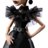 MONSTER HIGH X WEDNESDAY kollektsiooni nukk - peokleidis Wednesday, HXJ03 