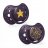 LOVI rõngaslutt silikoon STARDUST, 18m+, 2 tk, violet, 22/895_violet 22/895_violet