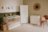 KLUPŚ kahe uksega kapp KAROLINA, White/Pine 