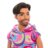 BARBIE Ken Fashionistas nukk habemega, HRH26 