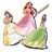 MOXY DISNEY PRINCESS kraabitavate kleebiste komplekt, TT045200 