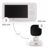 KINDERKRAFT video beebimonitor NITEEYE TRAVEL, White, KENITR00WHT0000 