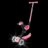 GLOBBER tõukeratas Go Up Deluxe Lights, pastellroosa, 748-710 
