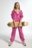 COCCODRILLO hooded pullover with zipper, pink, size 