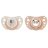 CHICCO rõngaslutt silikoon 0-6kuud 2tk, pink 00075031110000