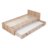KLUPŚ lastevoodi koos kummutiga COMPACT 3in1, 120x60 cm., Beech 