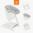 STOKKE söögitool koos turvakaare ja vastsündinu komplektiga TRIPP TRAPP, white, grey NBS, 685900 