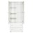 KLUPŚ kahe uksega kapp KAROLINA, White/Pine 