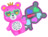 CLEMENTONI CRAZY CHIC meigikomplekt Teddy Bear, 18404 