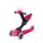 GLOBBER tõukeratas Go Up Deluxe Lights, fuksia, 748-610 