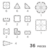 CLEVERCLIXX magnetkonstruktor Petite Pastel Pack, 36 osa, CC-1009 