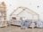 BENLEMI lastevoodi-maja LUCKY, 90x180 cm., Beige, 7893/90X180-BEZ 