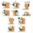 PANDA ROLL figuur Fruit Tree Climbing, assortii, 23CB496GG36 