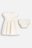COCCODRILLO lühikeste varrukatega kleit ELEGANT BABY GIRL, kreemjas, WC5128202EBG-003-098, 98 cm 