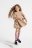 COCCODRILLO dress MYSTIC NATURE GIRL KIDS, beige, ZC4129101MGK-002-122, 122 cm 